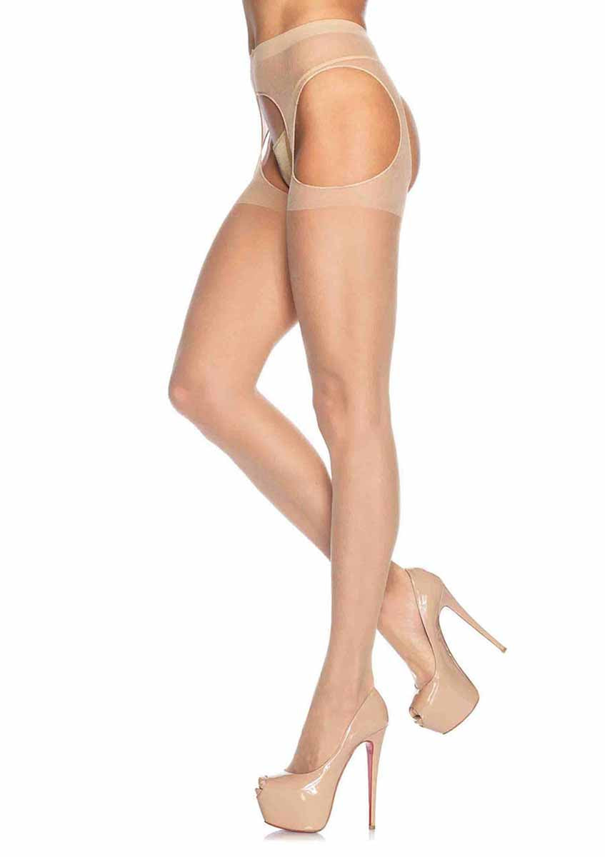 LA1901 - Sheer Suspender Pantyhose Pantyhose Leg Avenue Nude One Size