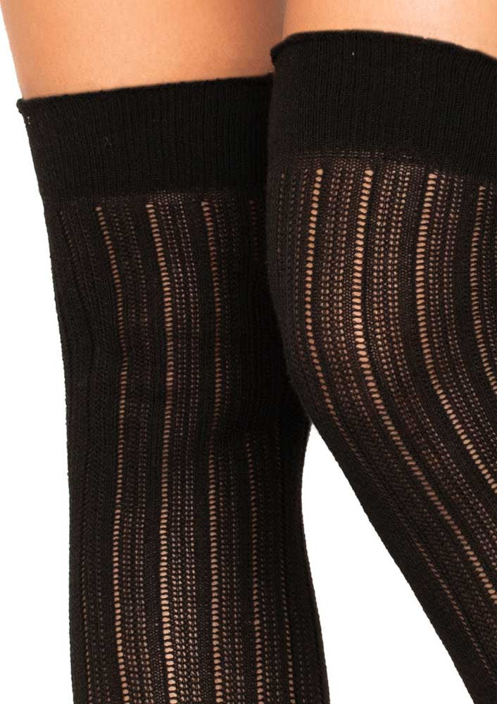 LA6926 - Rib Knit Over the Knee Socks