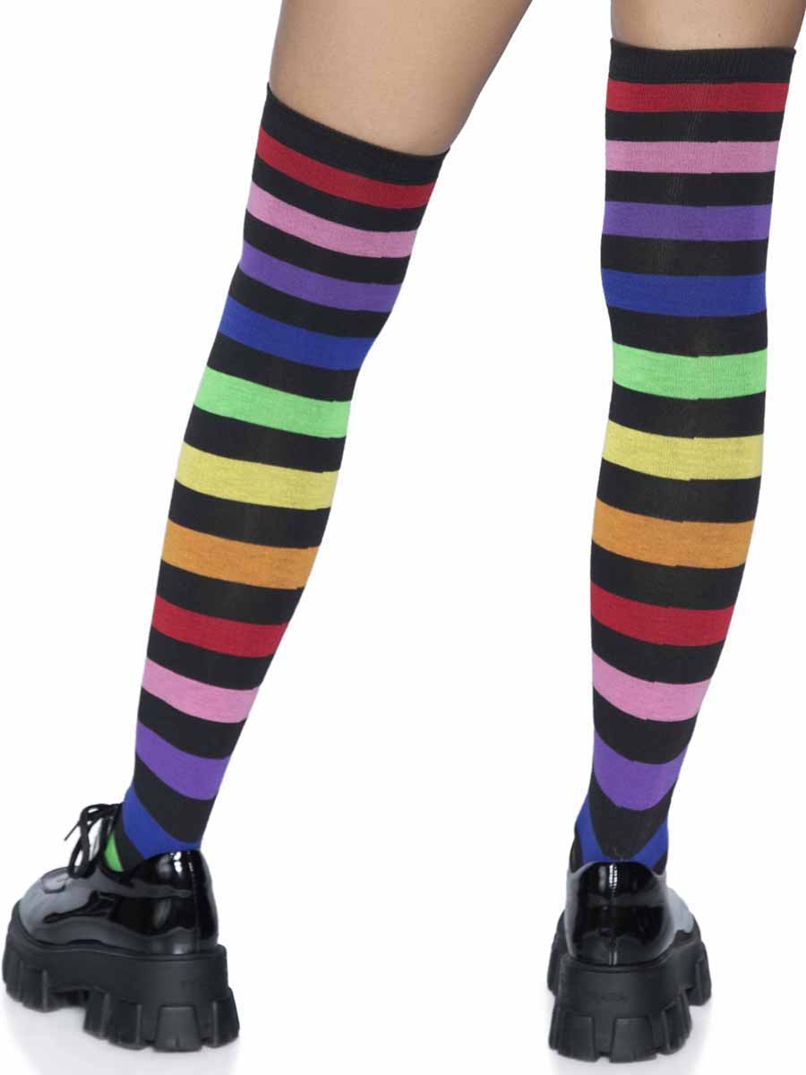 LA6927 - Rainbow Stripe Thigh High