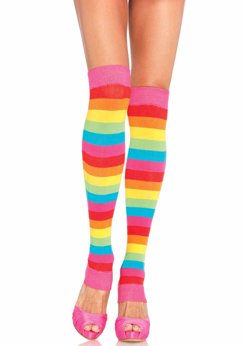 LA3922 - Rainbow Leg Warmers Leg Warmers Leg Avenue   