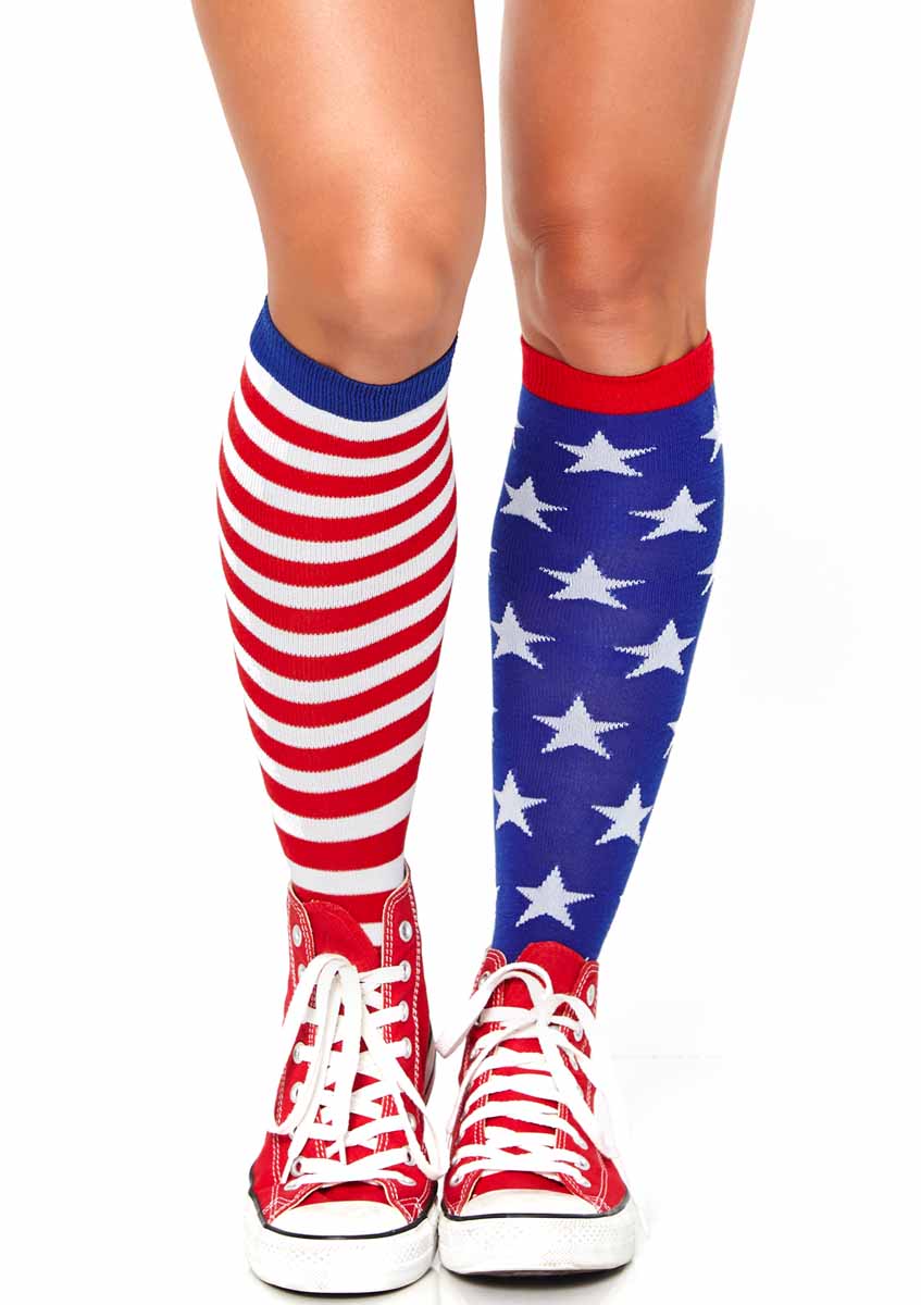 LA5617 - Stars and Stripes Knee Highs Knee Highs Leg Avenue   