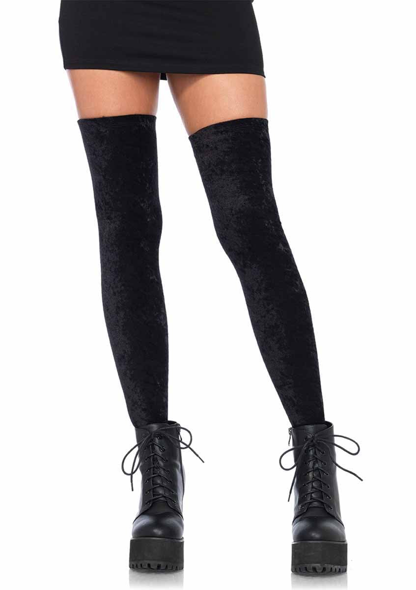 LA6346 - Crushed Velvet Thigh High Stockings Leg Avenue   