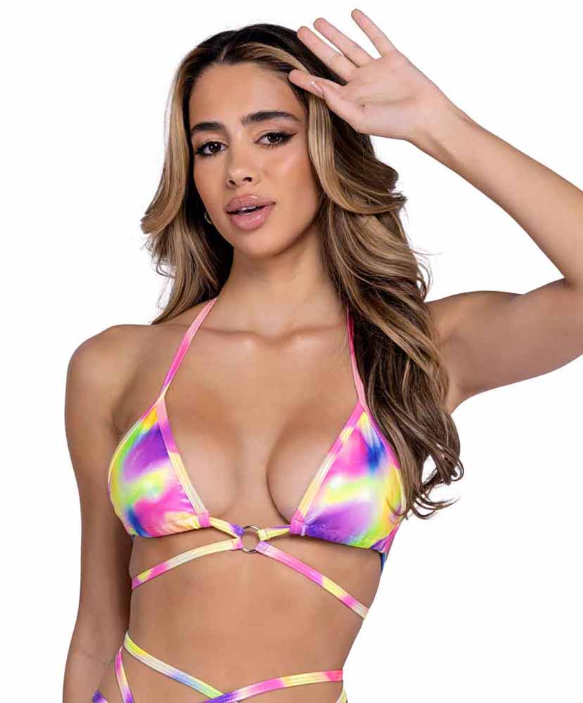 R-6468 Multi-Colored Bikini Top