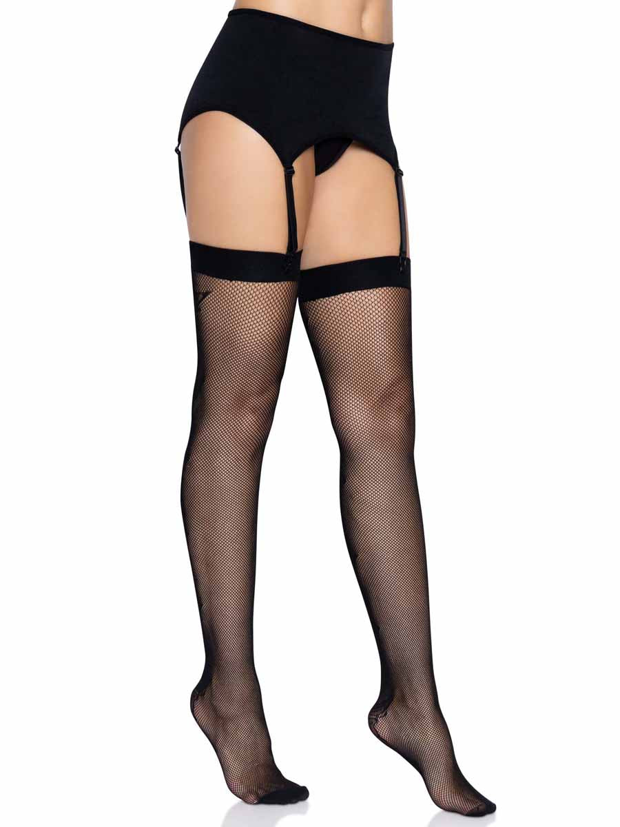 LA6645 - Butterfly Backseam Thigh Highs Stockings Leg Avenue Black One Size 