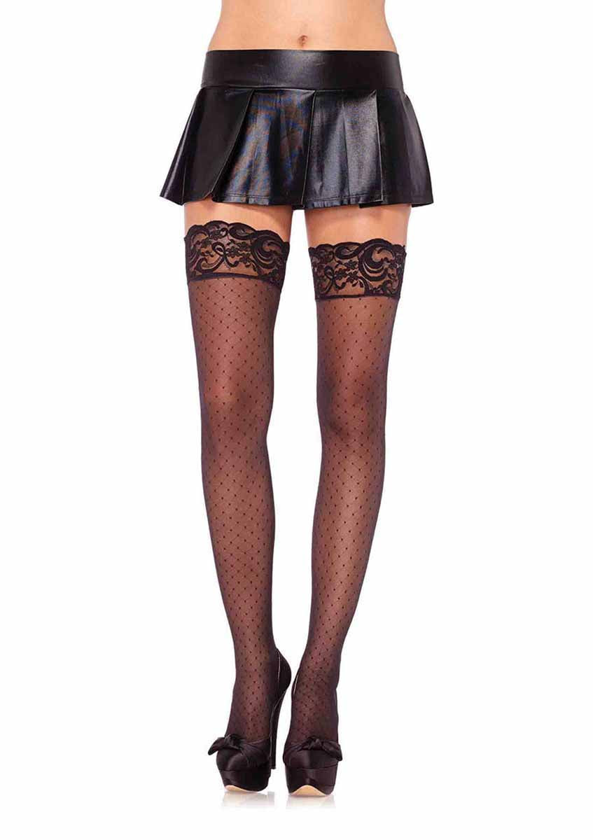 LA6904 - Diamond Dot Sheer Thigh Highs Stockings Leg Avenue   