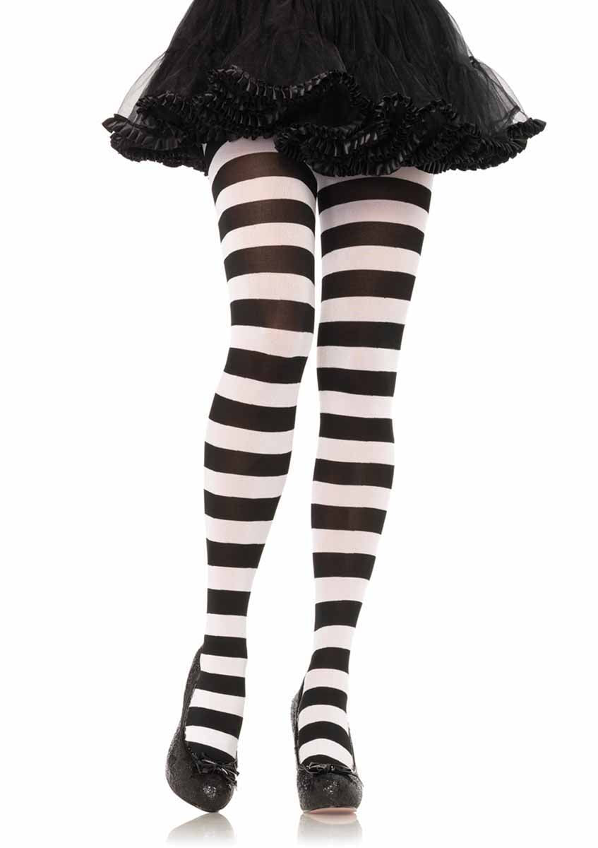 LA7110 - Wide Stripe Opaque Tights Pantyhose Leg Avenue   