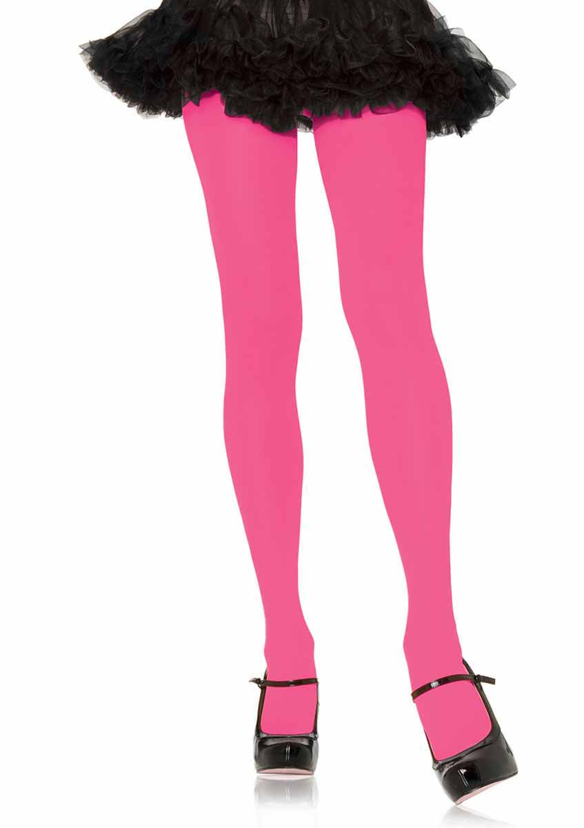 LA7300 - Nylon Tights Pantyhose Leg Avenue Neon Pink One Size 