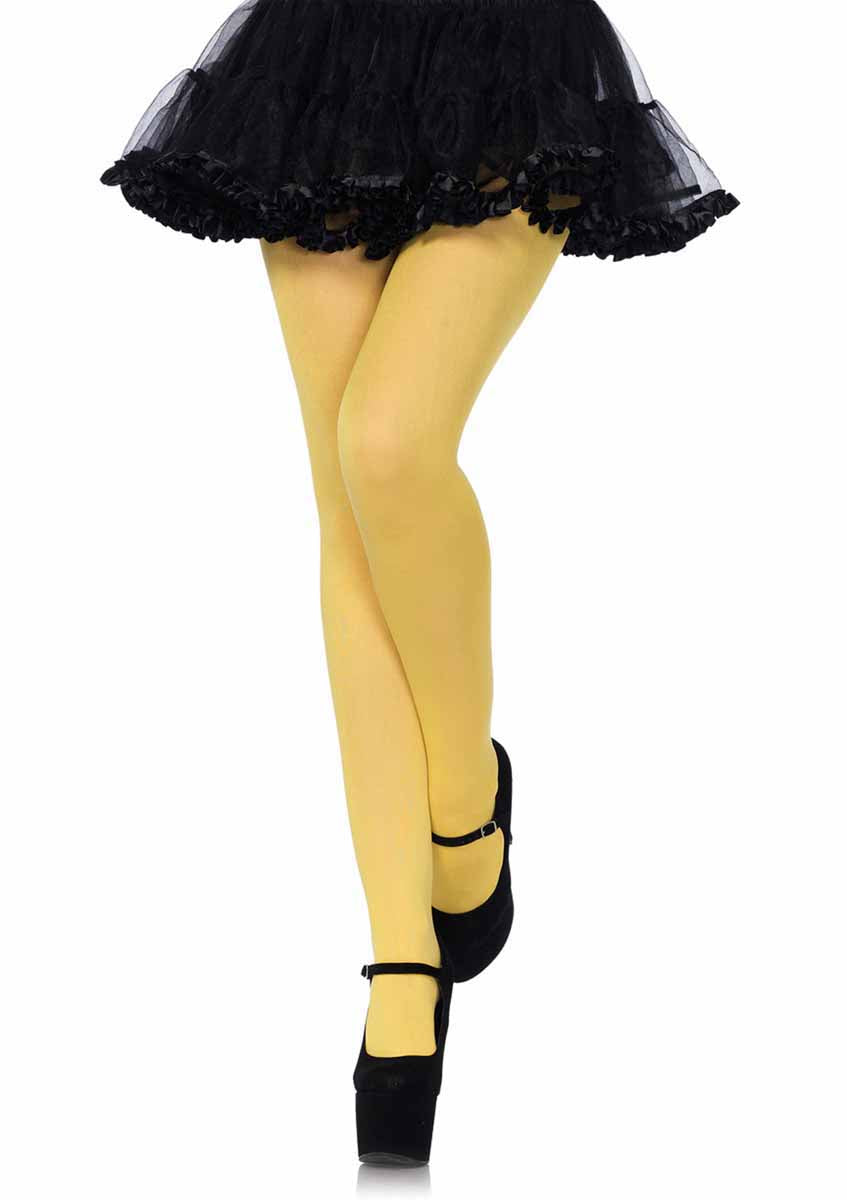 LA7300 - Nylon Tights Pantyhose Leg Avenue Yellow One Size 