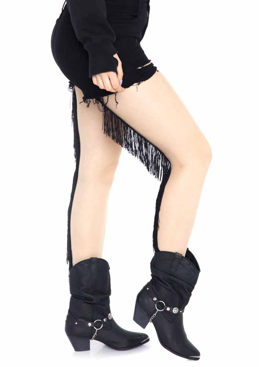 LA7891 - Sheer Pantyhose with Fringe Backseam Pantyhose Leg Avenue   