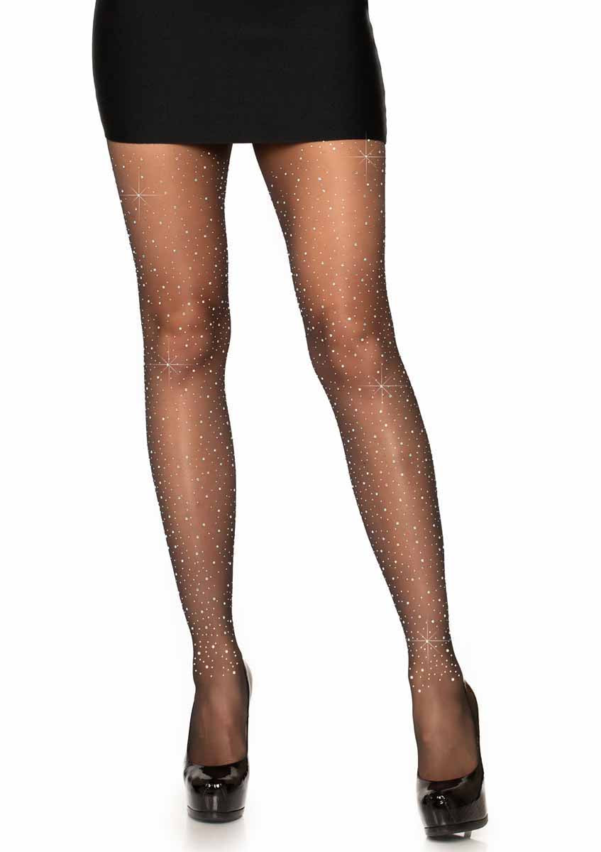 LA7957 - Sheer Rhinestones Pantyhose