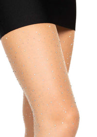 LA7957 - Sheer Rhinestones Pantyhose Pantyhose Leg Avenue Nude One Size 