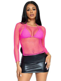 LA8278 Tops Leg Avenue Neon Pink One Size 