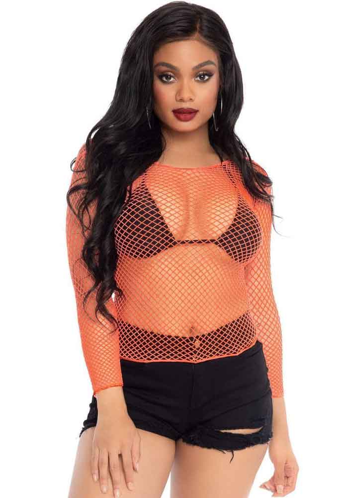 LA8278 Tops Leg Avenue Coral One Size 