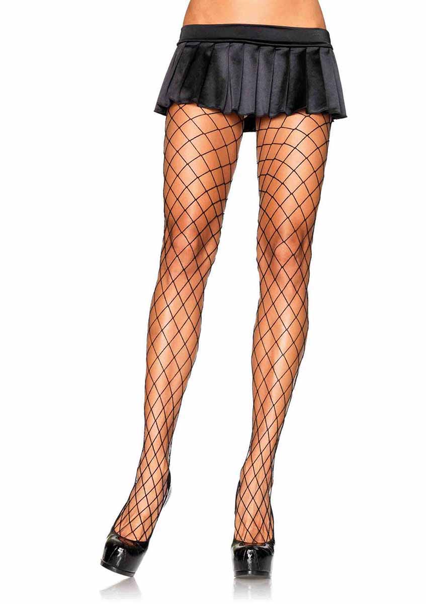 LA9005 - Spandex Diamond Pantyhose Pantyhose Leg Avenue Black One Size 