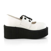 Creeper-230 3" White Platform Maryjane Creeper Creepers Demonia   