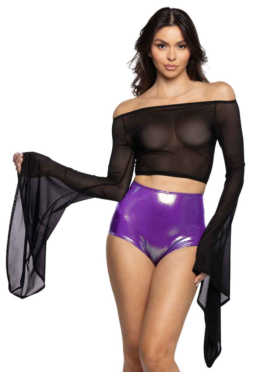 JR-FF610 Purple High-Waist Short Shorts JValentine   