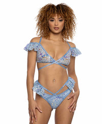 JV-JR129 Baby Blue Sequin Lace Ruffle Wrap Bottom Bottoms JValentine   