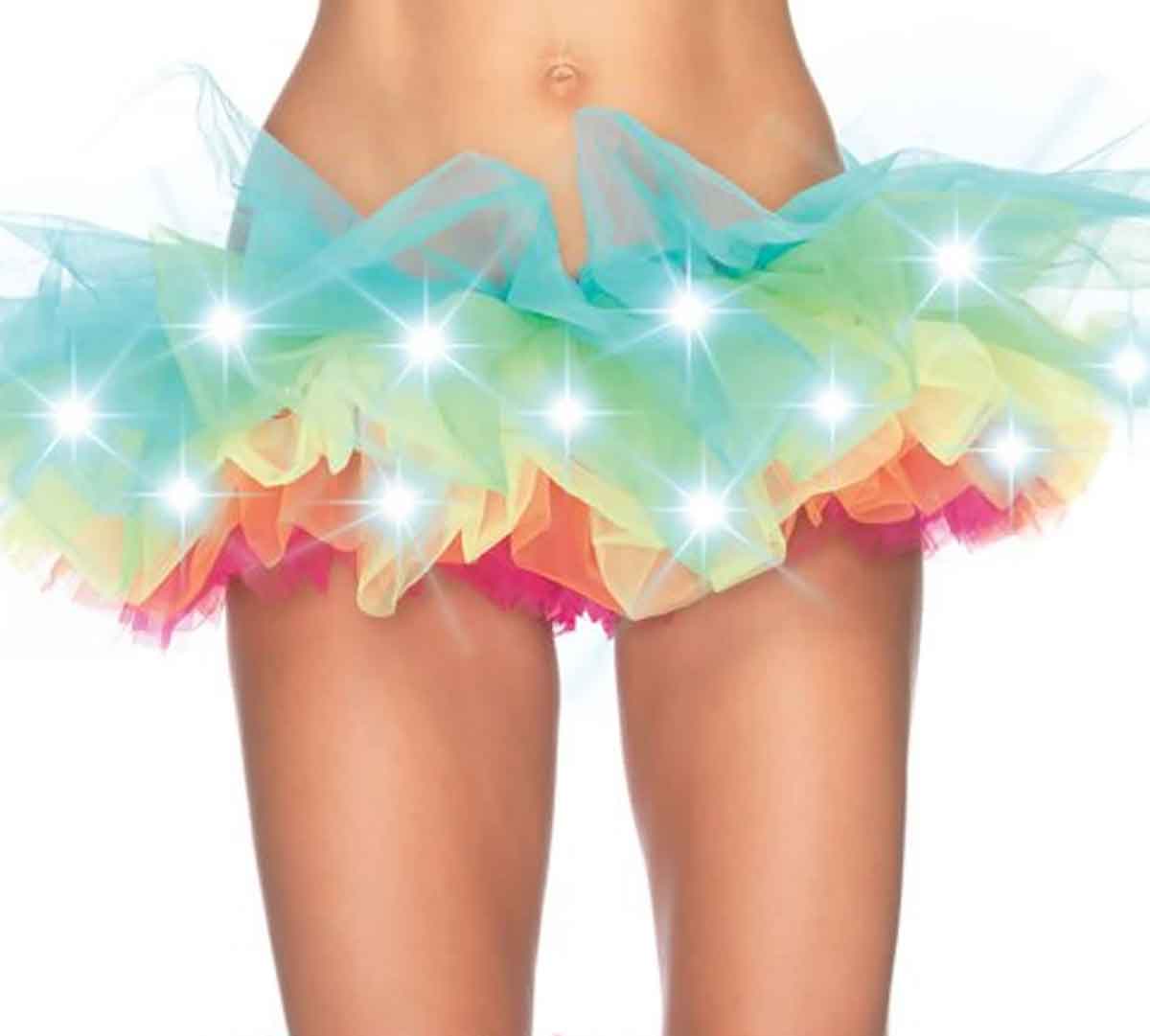 LA1840 - Lite Up Rainbow Tutu  Leg Avenue   