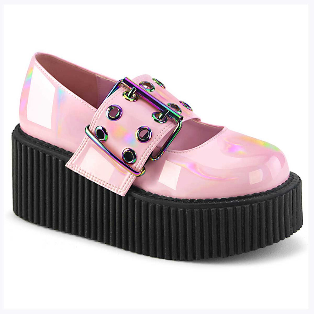 CREEPER-230 3" Baby Pink Platform Maryjane Creeper Creepers Demonia   